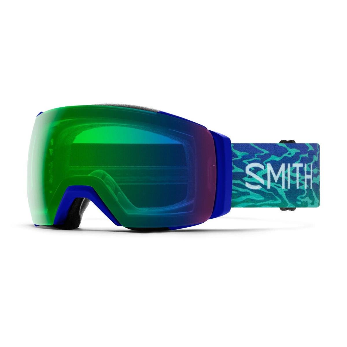 Smith I/o Mag XL Chromapop Ski Goggles with Bonus Lens - Multiple Colors Lapis Brain Waves - Green Mirror/Yellow Flash