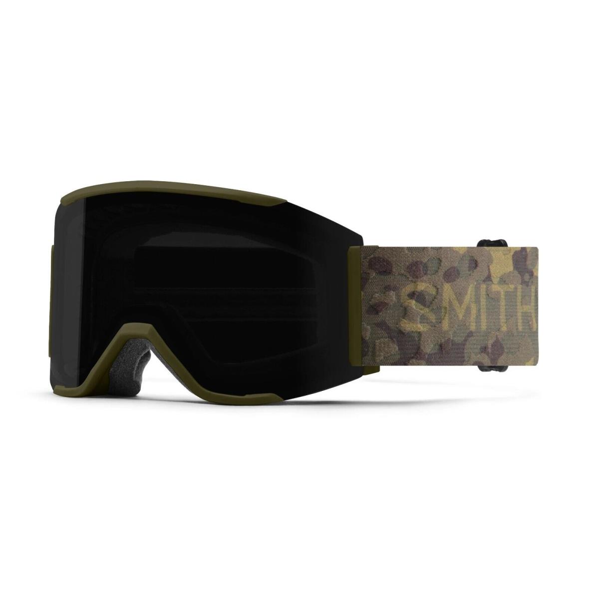 Smith Squad Mag Ski Goggles Vintage Camo Chromapop Sun Black + Bonus Lens