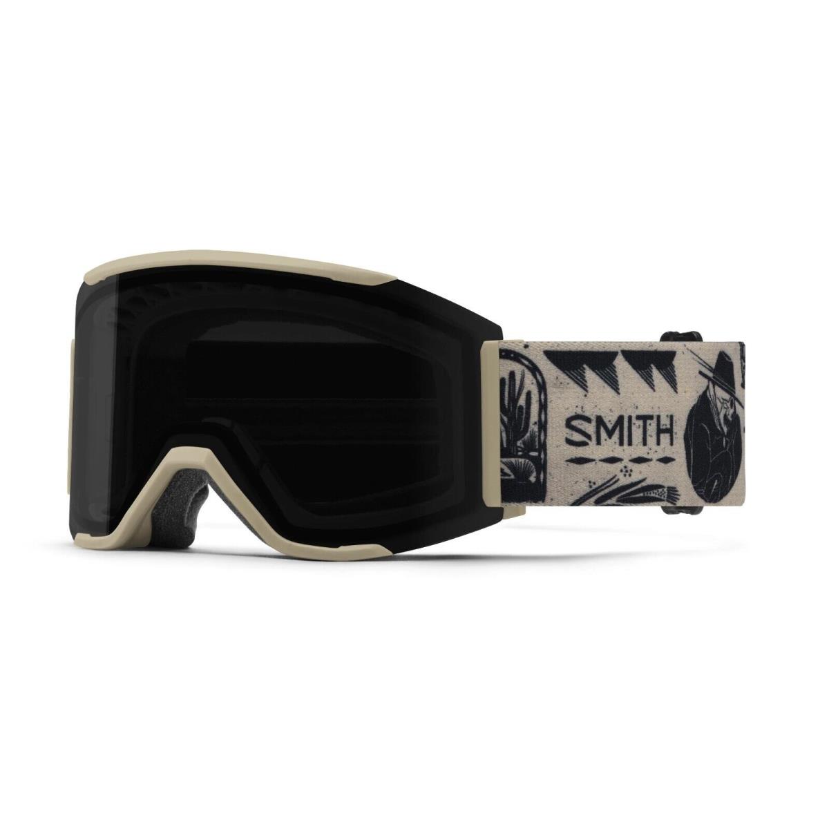 Smith Squad Mag Ski Goggles Jess Mudgett Chromapop Sun Black + Bonus Lens