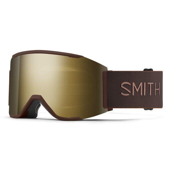 Smith Squad Mag Ski Goggles Sepia Luxe Chromapop Sun Black Gold+ Bonus Lens