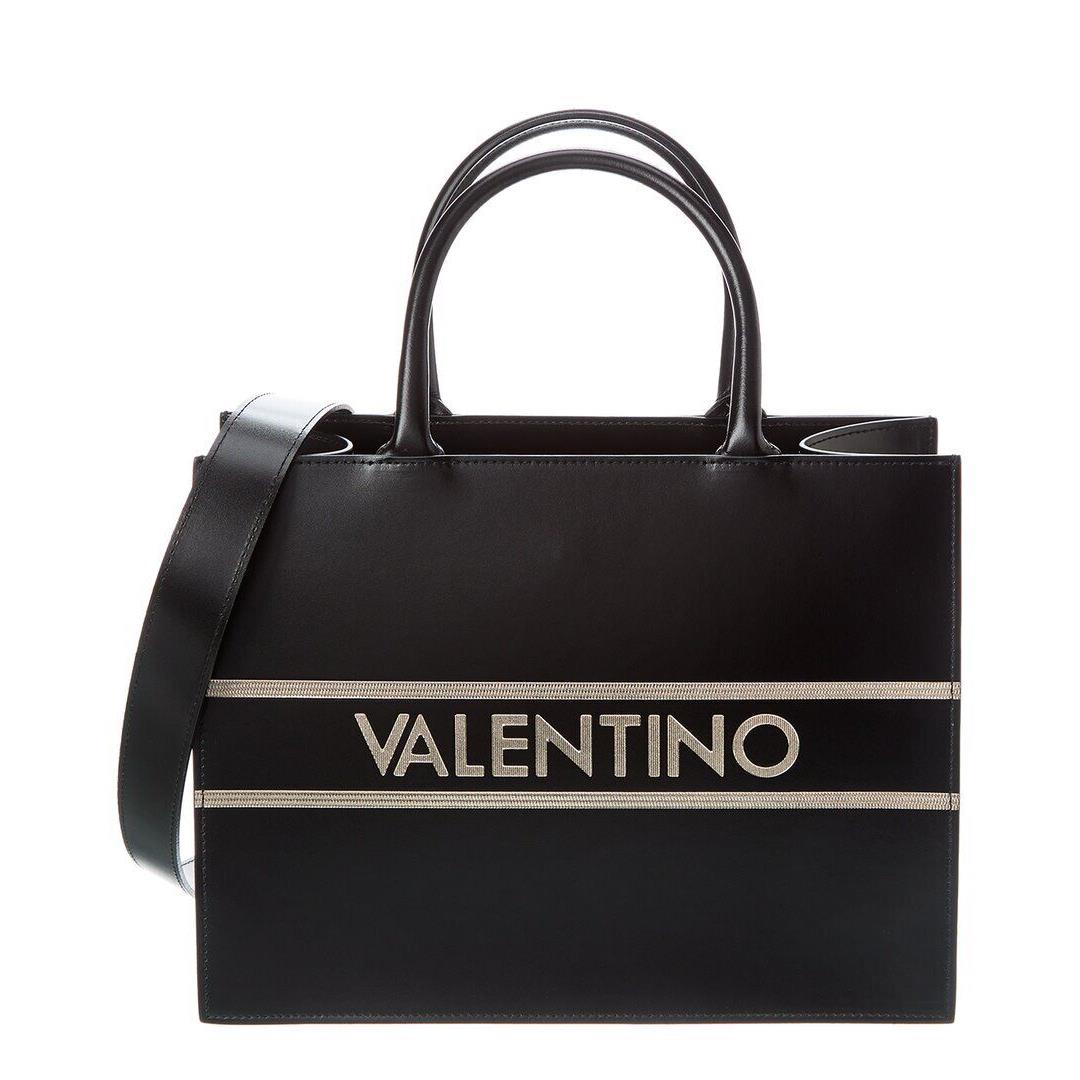 Valentino By Mario Valentino Victoria Lavoro Leather Tote Women`s Black