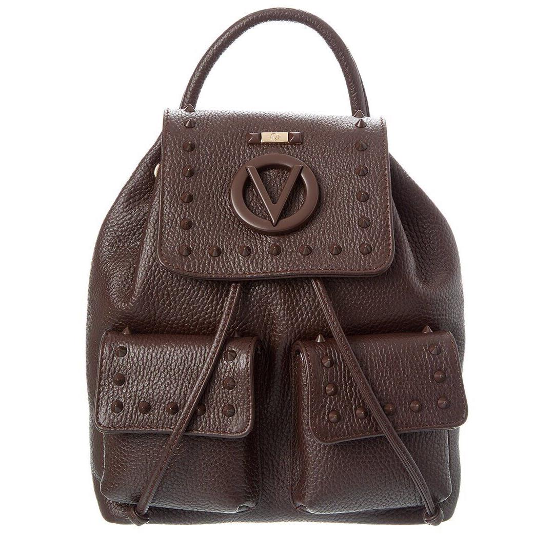 Valentino By Mario Valentino Abraham Preciosa Leather Backpack Women`s Brown