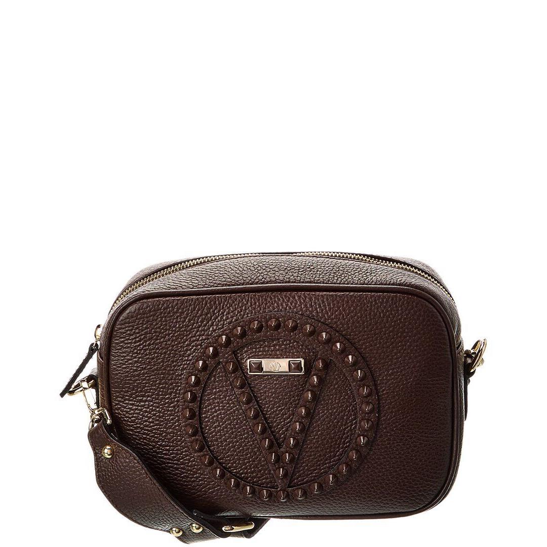 Valentino By Mario Valentino Kiki Rock Leather Shoulder Bag Women`s Brown