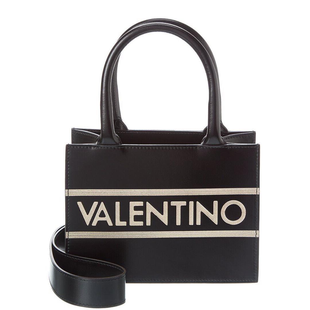 Valentino By Mario Valentino Marie Lavoro Leather Tote Women`s Black