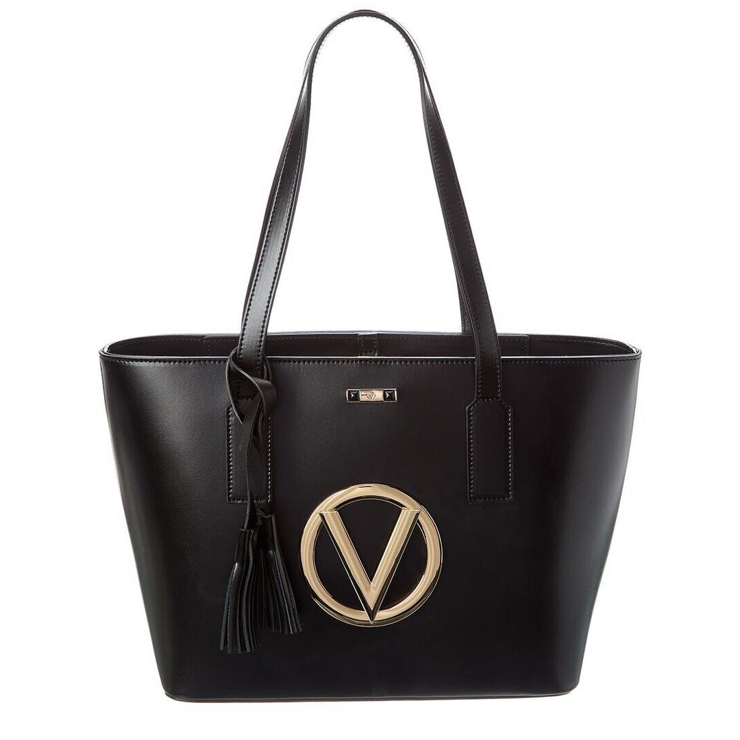 Valentino By Mario Valentino Prince Forever Leather Tote Women`s Black