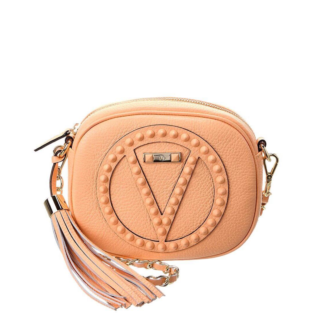 Valentino By Mario Valentino Nina Rock Leather Crossbody Women`s Pink