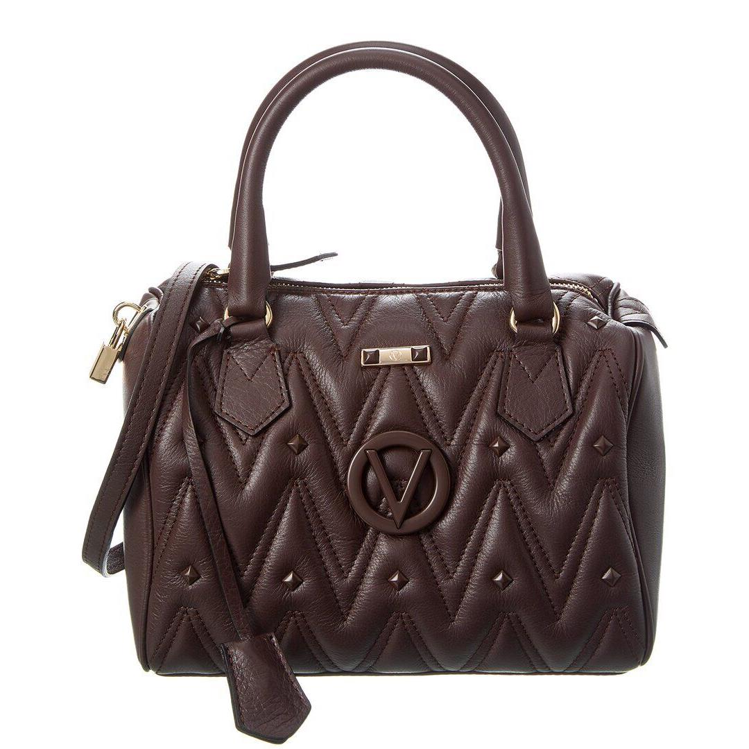 Valentino By Mario Valentino Maggie Diamond Leather Tote Women`s Brown