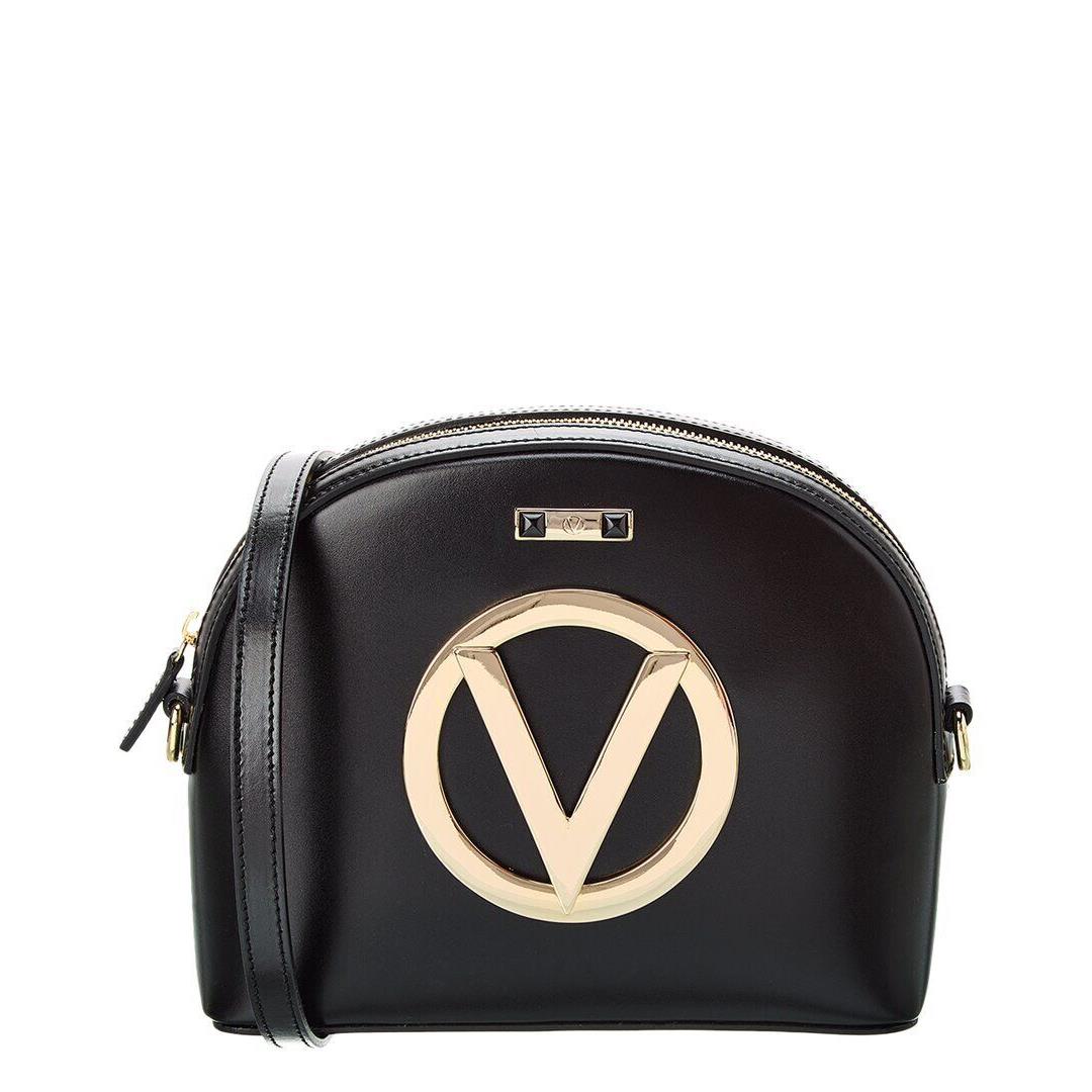 Valentino By Mario Valentino Diana Forever Leather Crossbody Women`s Black