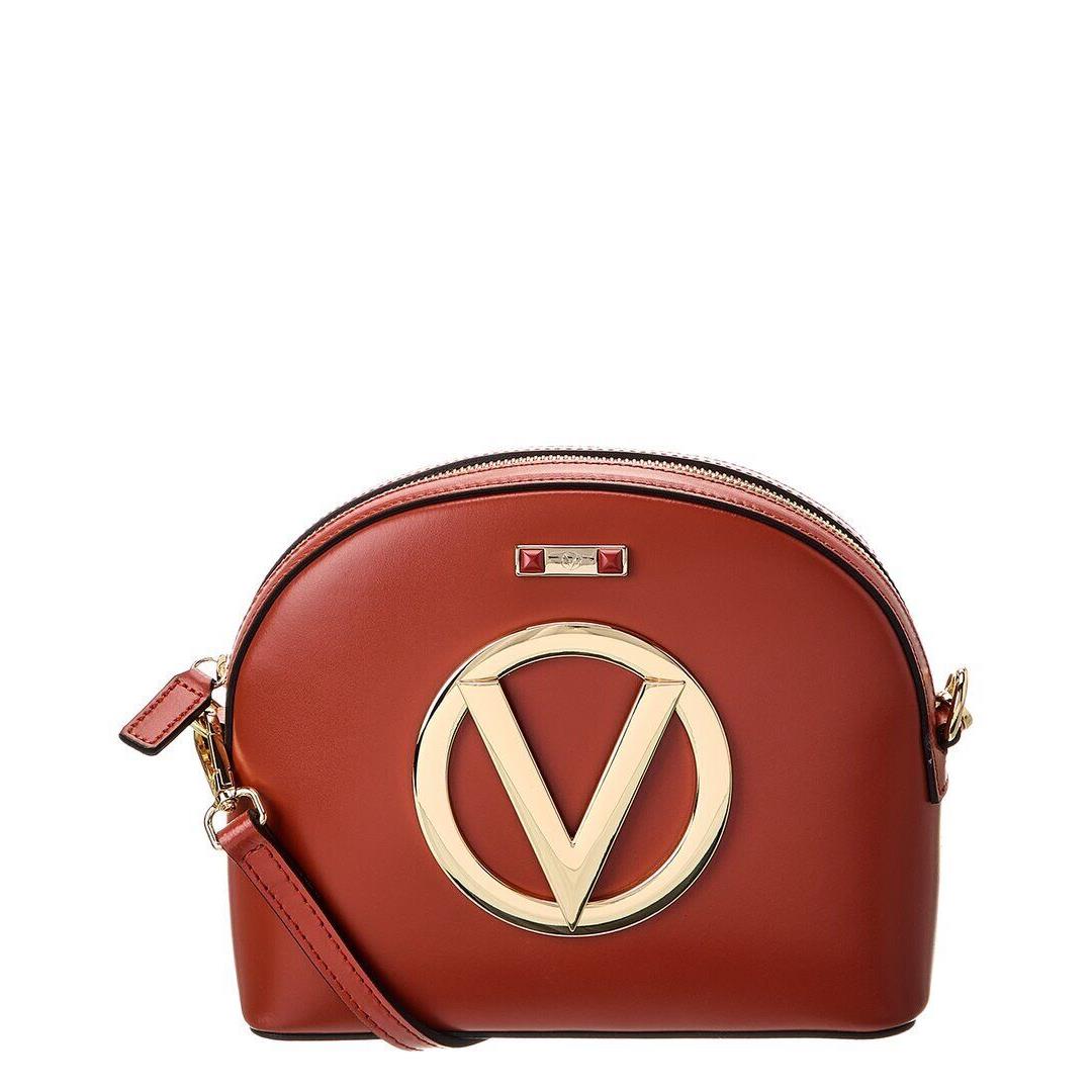 Valentino By Mario Valentino Diana Forever Leather Crossbody Women`s Red - Exterior: Red