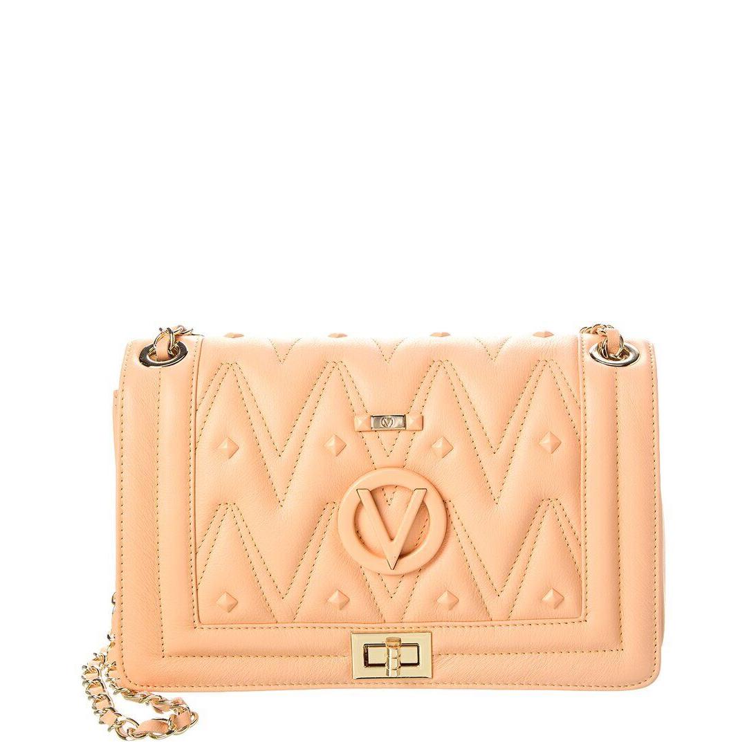 Valentino By Mario Valentino Alice Diamond Leather Shoulder Bag Women`s Pink