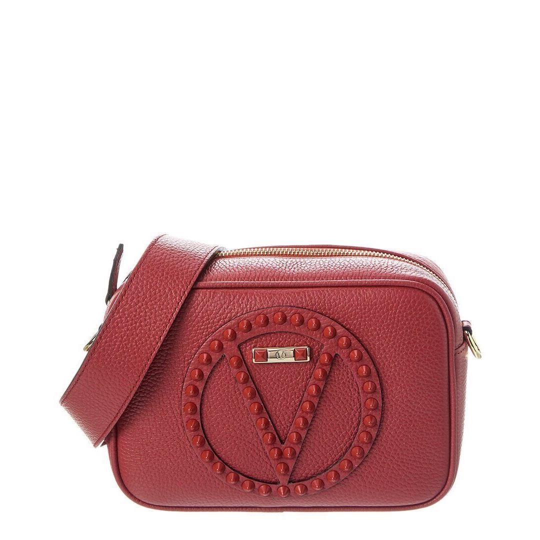 Valentino By Mario Valentino Mia Rock Leather Crossbody Women`s Red