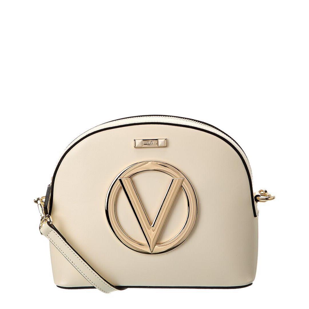 Valentino By Mario Valentino Diana Forever Leather Crossbody Women`s White - Exterior: White