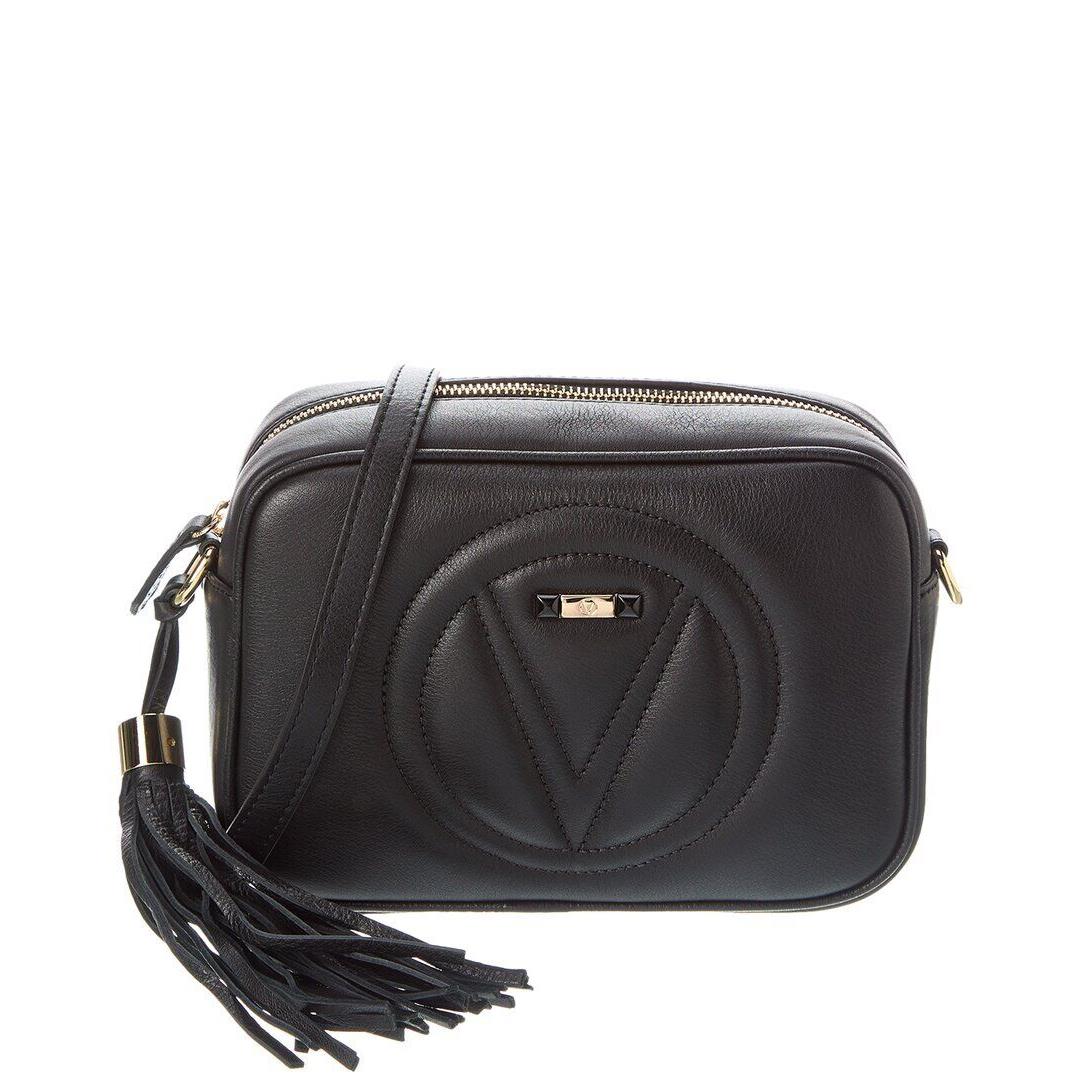 Valentino By Mario Valentino Mia Signature Leather Crossbody Women`s Black