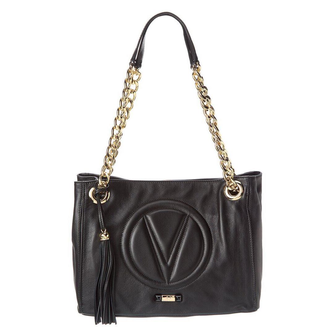 Valentino By Mario Valentino Luisa Signature Leather Shoulder Bag Women`s Black