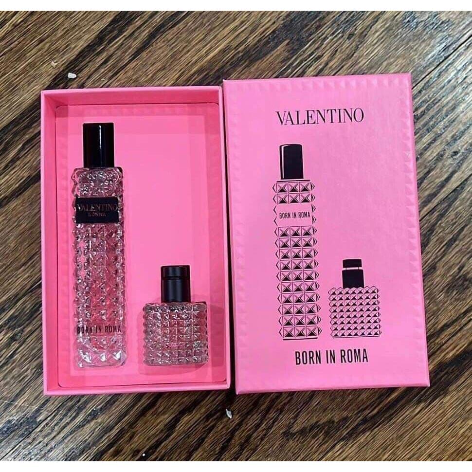 Valentino Donna Born in Roma Travel Spray+miniature Eau De Parfum Perfume Set