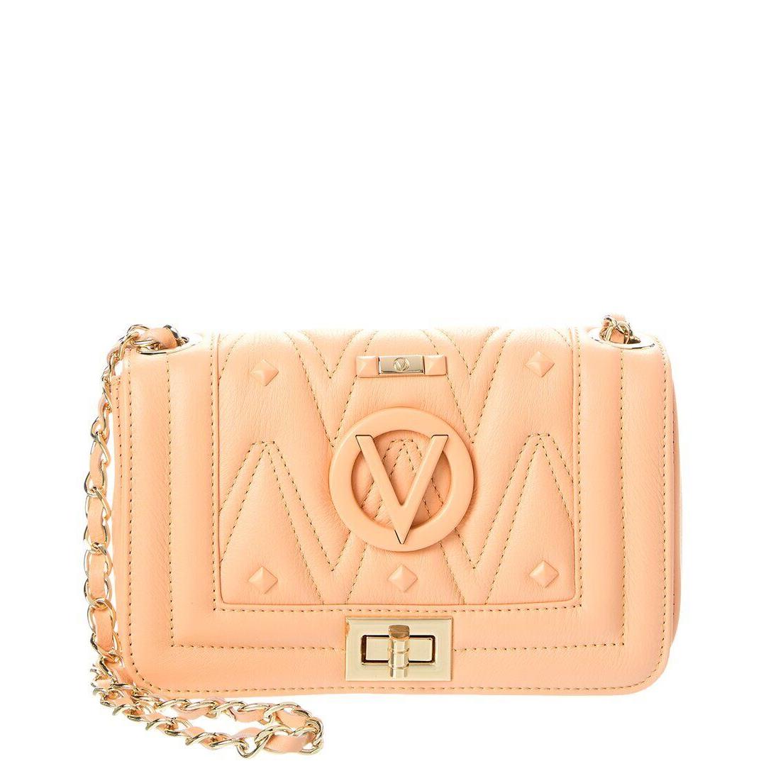 Valentino By Mario Valentino Beatriz Diamond Leather Shoulder Bag Women`s Pink