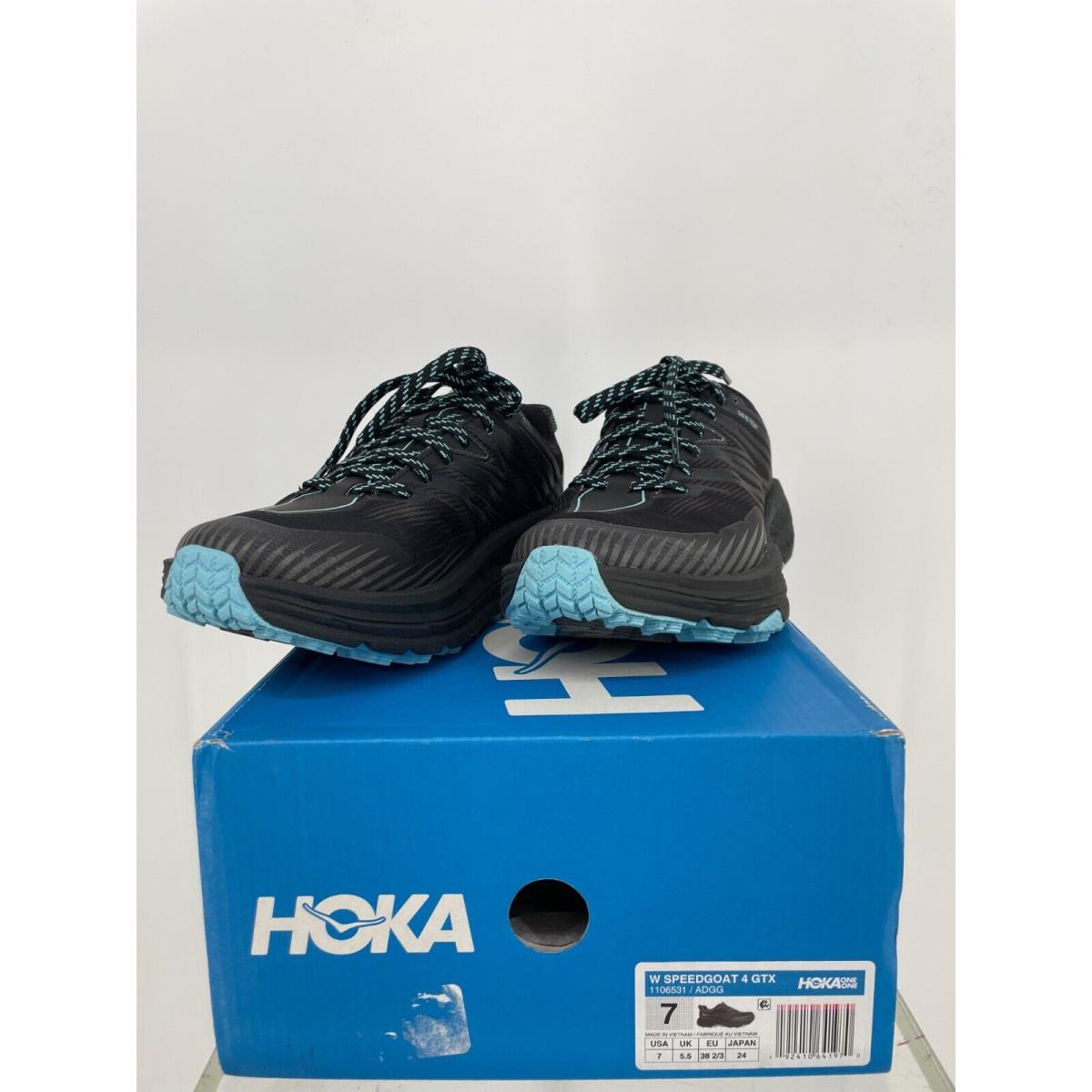 Hoka One One Womens Speedgoat 4 Gore-tex Running Shoes US 7 Black 1106531/ADGG