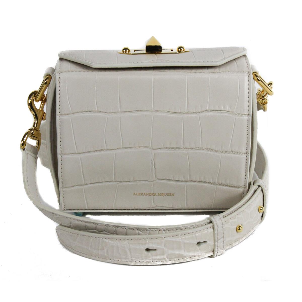 Alexander Mcqueen Box 16 Silky Croc Embossed Convertible Crossbody Bag