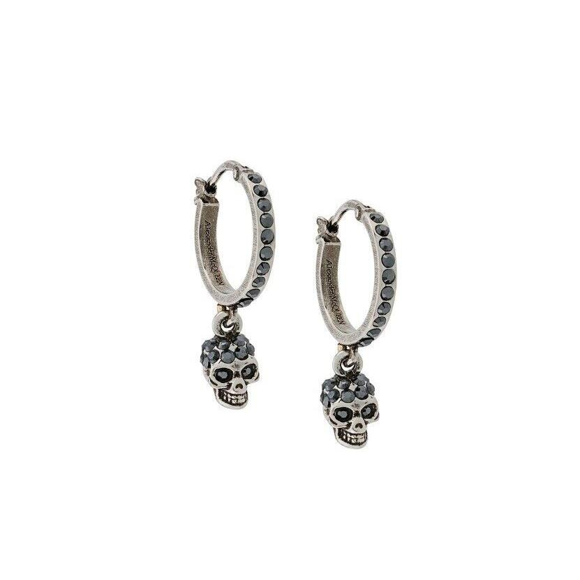 Alexander Mcqueen Mini Skull Hoop Earrings