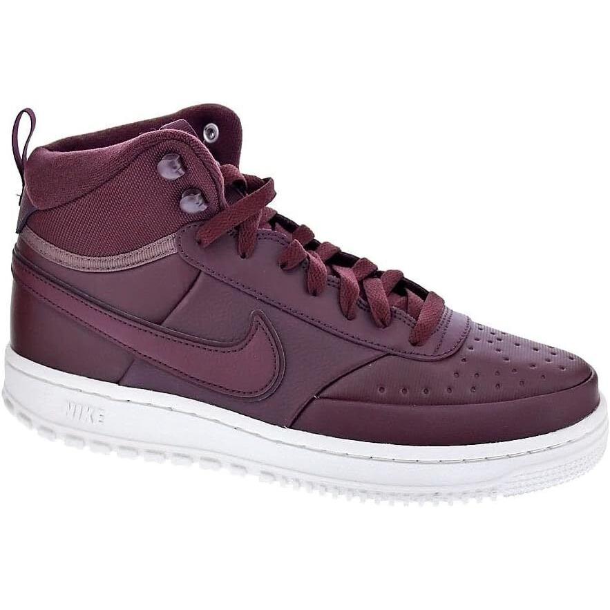 Nike Court Vision Mid Winter Three Quarter High Men Red Burgundy 10 AU - Burgundy