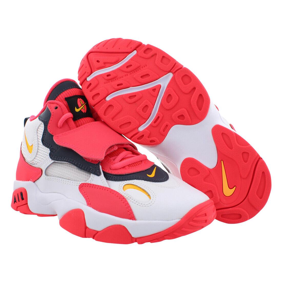 Nike Air Speed Turf Boys Shoes Size 6 Color: White/laser Orange/red Orbit - White, Main: White