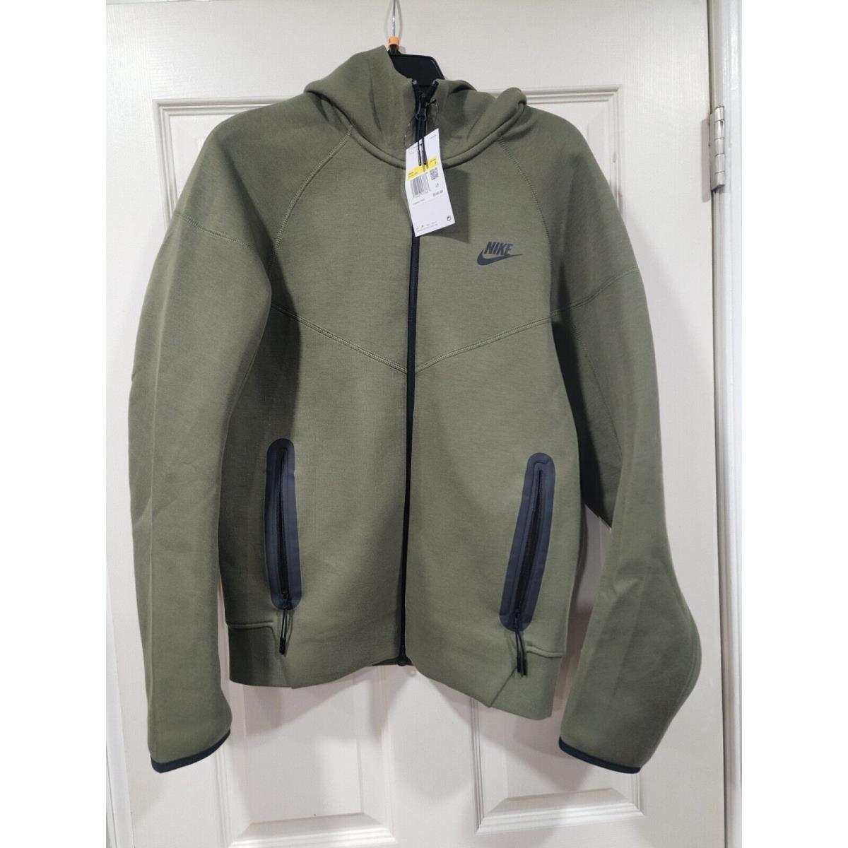 Nike Sportswear Tech Fleece Windrunner Medium Olive Green FB7921-222 Men Size S