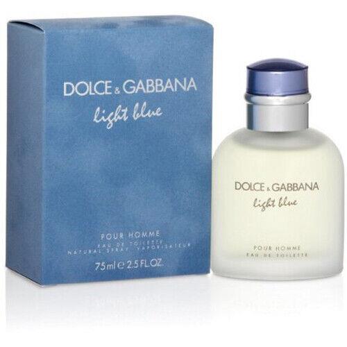 Light Blue by Dolce Gabbana For Men Eau de Toilette Spray 2.5 oz