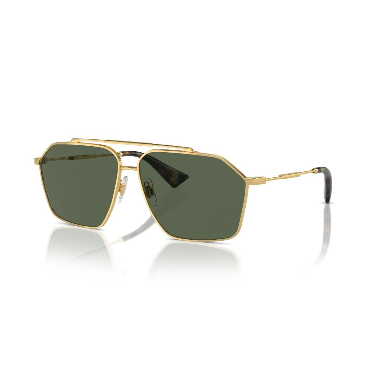 Dolce Gabbana DG 2303 Gold/green 02/9A Sunglasses