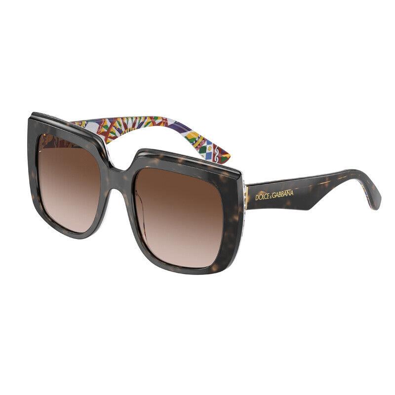 Dolce Gabbana DG4414 321713 Havana On White Barrow/gradient Brown