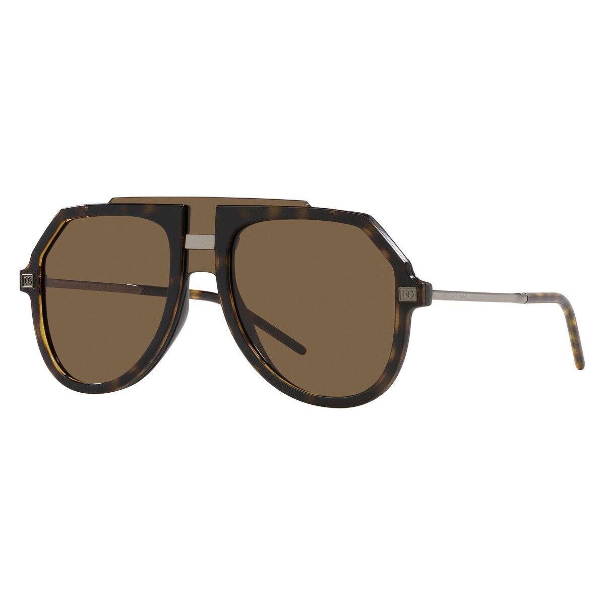 Dolce Gabbana DG6195 502/73 Havana/bronze/dark Brown 45-01-145 Sunglasses