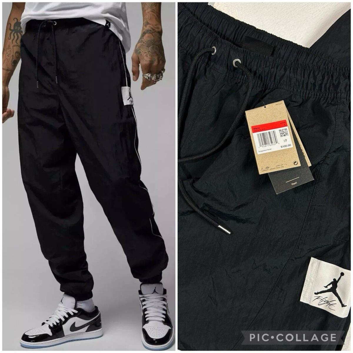 Air Jordan Men s Size L Essential Warm-up Pants Black Athletic Casual DQ7474