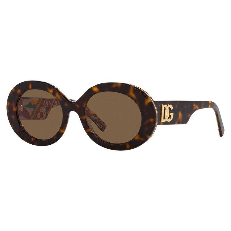 Dolce Gabbana DG4448F 321773 Havana On White Barrow/dark Brown 51-20-145