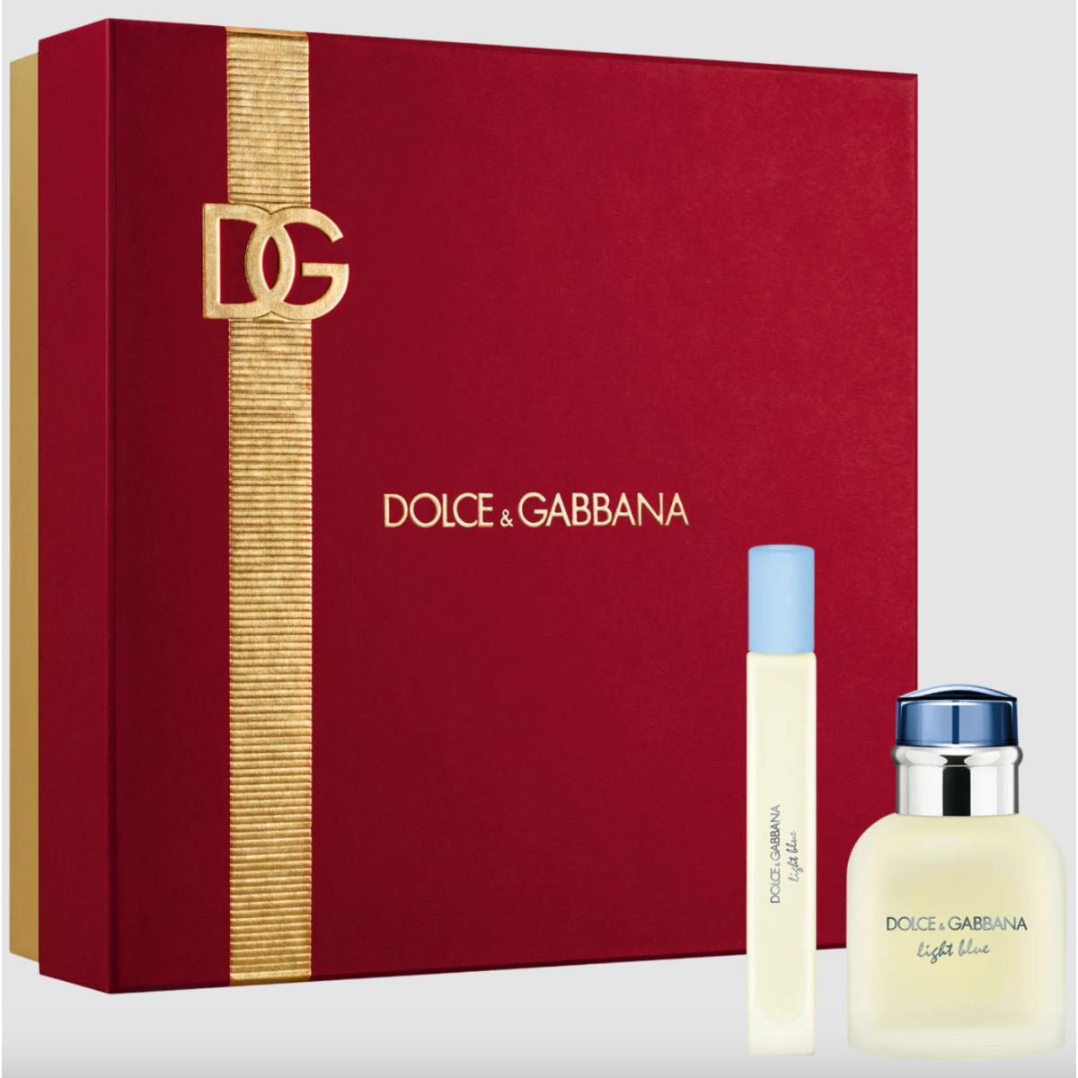 Dolce Gabbana Light Blue Pour Homme Eau de Toilette Cologne Set