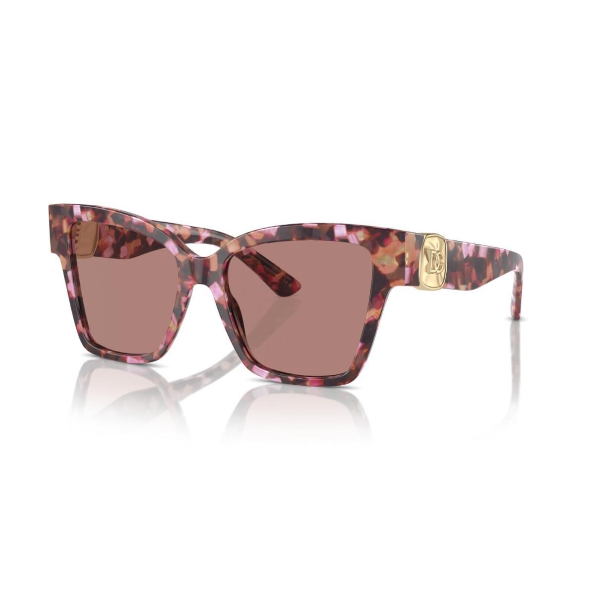 Dolce Gabbana DG 4470 Havana Pink Pearl/brown 344073 Sunglasses