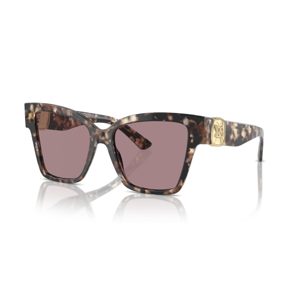 Dolce Gabbana DG 4470 Havana Brown Pearl/burgundy 3438/7N Sunglasses