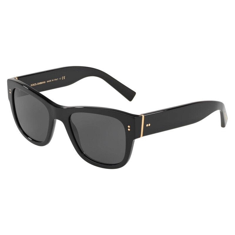 Dolce Gabbana DG4338F 501/87 Black/dark Grey 52-20-140 Sunglasses