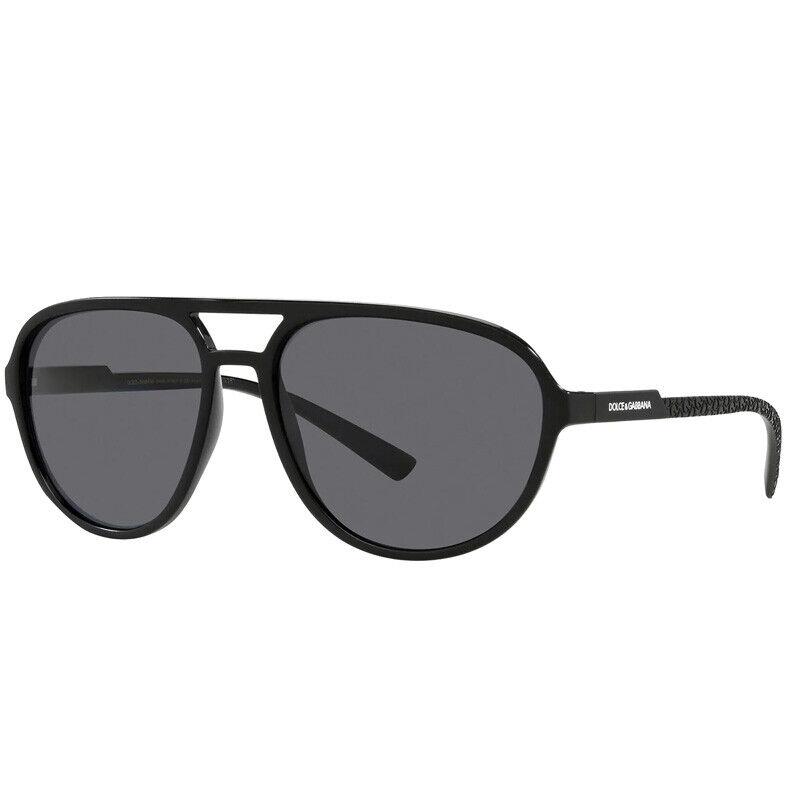 Dolce Gabbana DG6150 252581 Matte Black/dark Grey Polarized 60-17-145