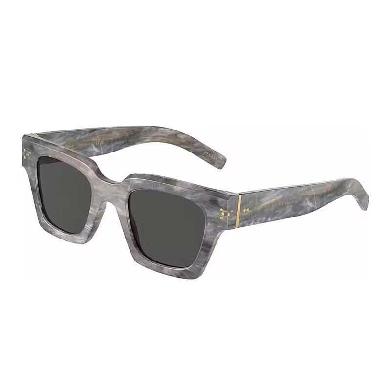 Dolce Gabbana DG4413 342887 Grey Marble/dark Grey 48-23-145 Sunglasses