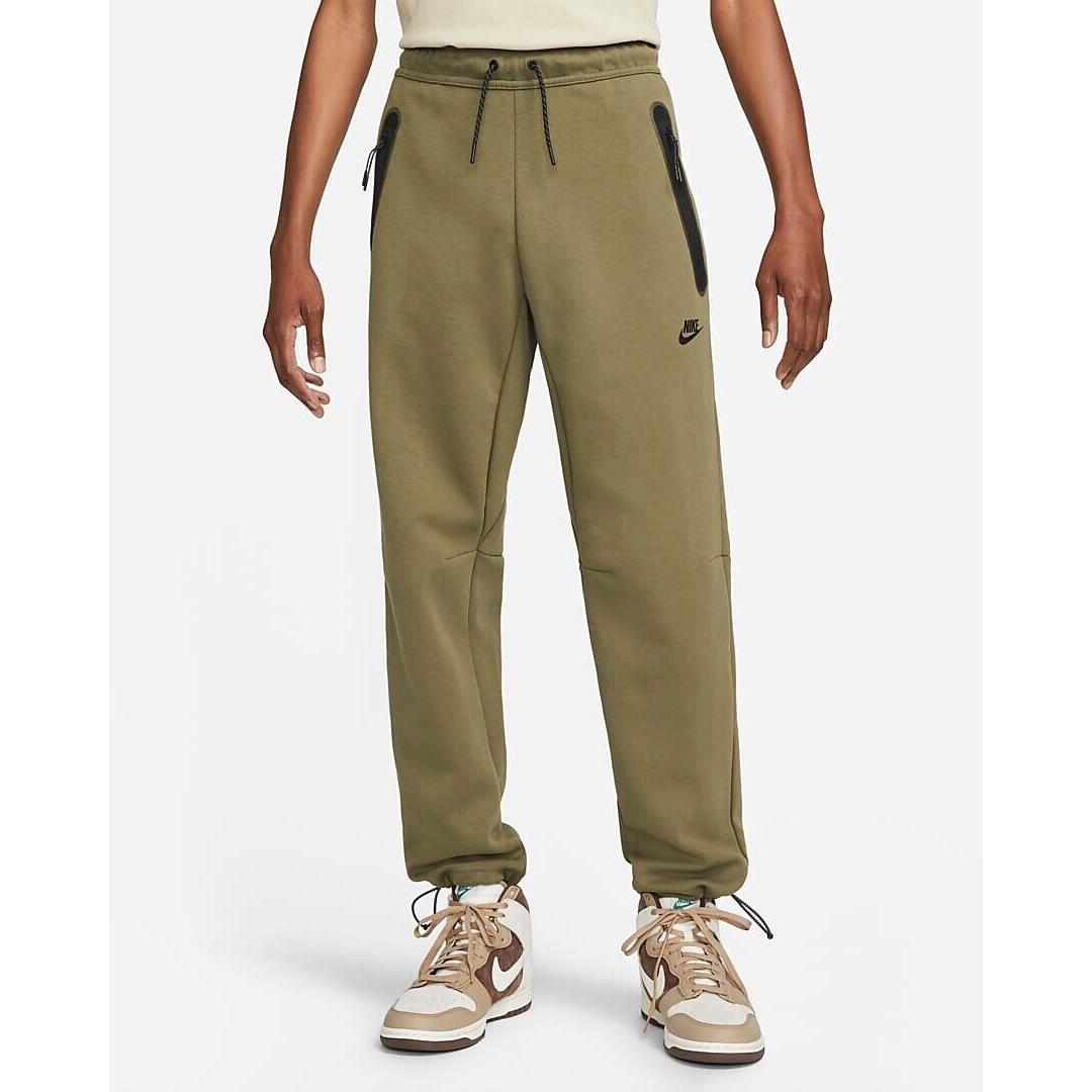 Nike Sportswear Tech Fleece Jogger Pants Medium Olive Green Black