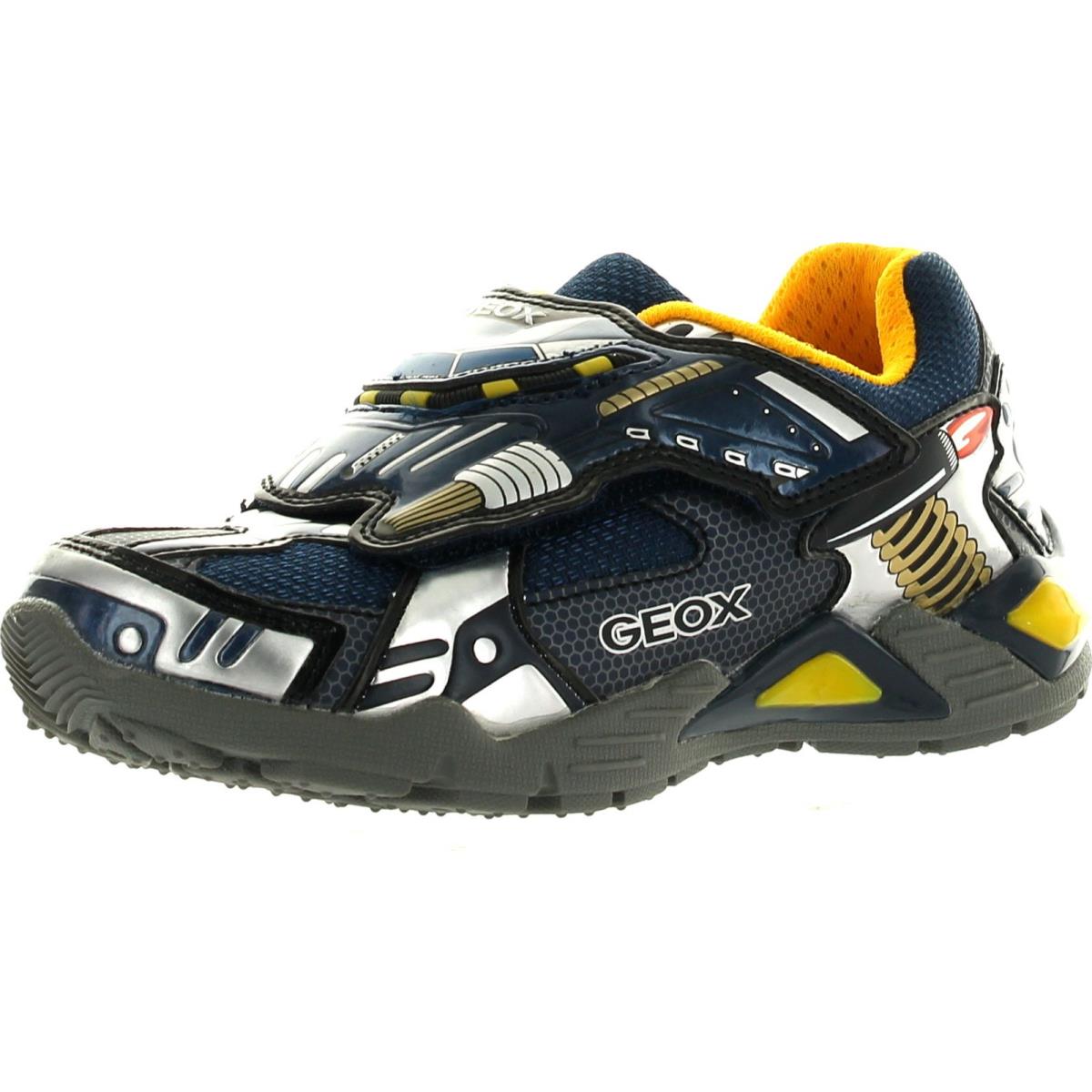 Geox Boys SUPREME8 Lighted Character Fashion Sneakers Navy/Silver