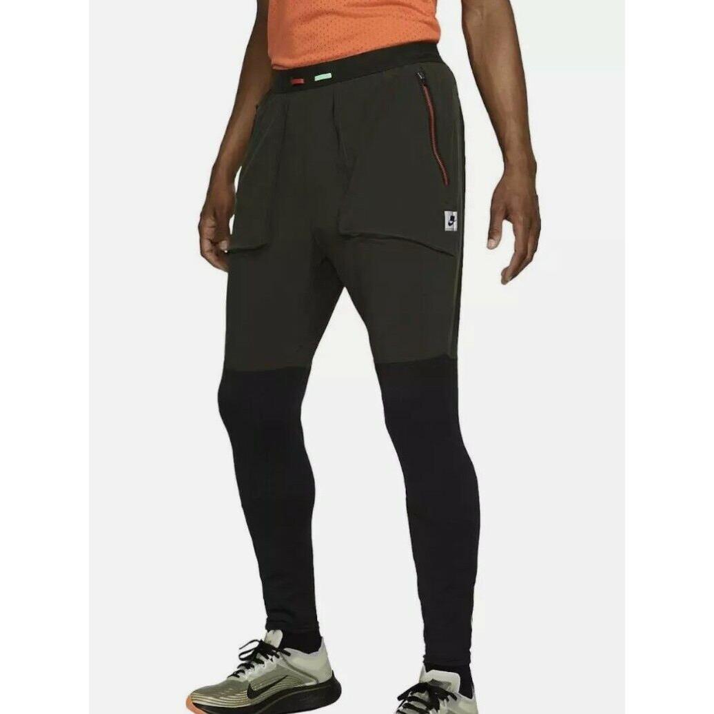 Nike Wild Run Hybrid Running Pants Off Noir/sequoia Mens Size XL BV5576 046