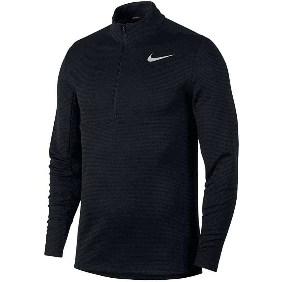 Nike Aeroreact 1/4 Zip Golf Pullover Black/flat Silver Small