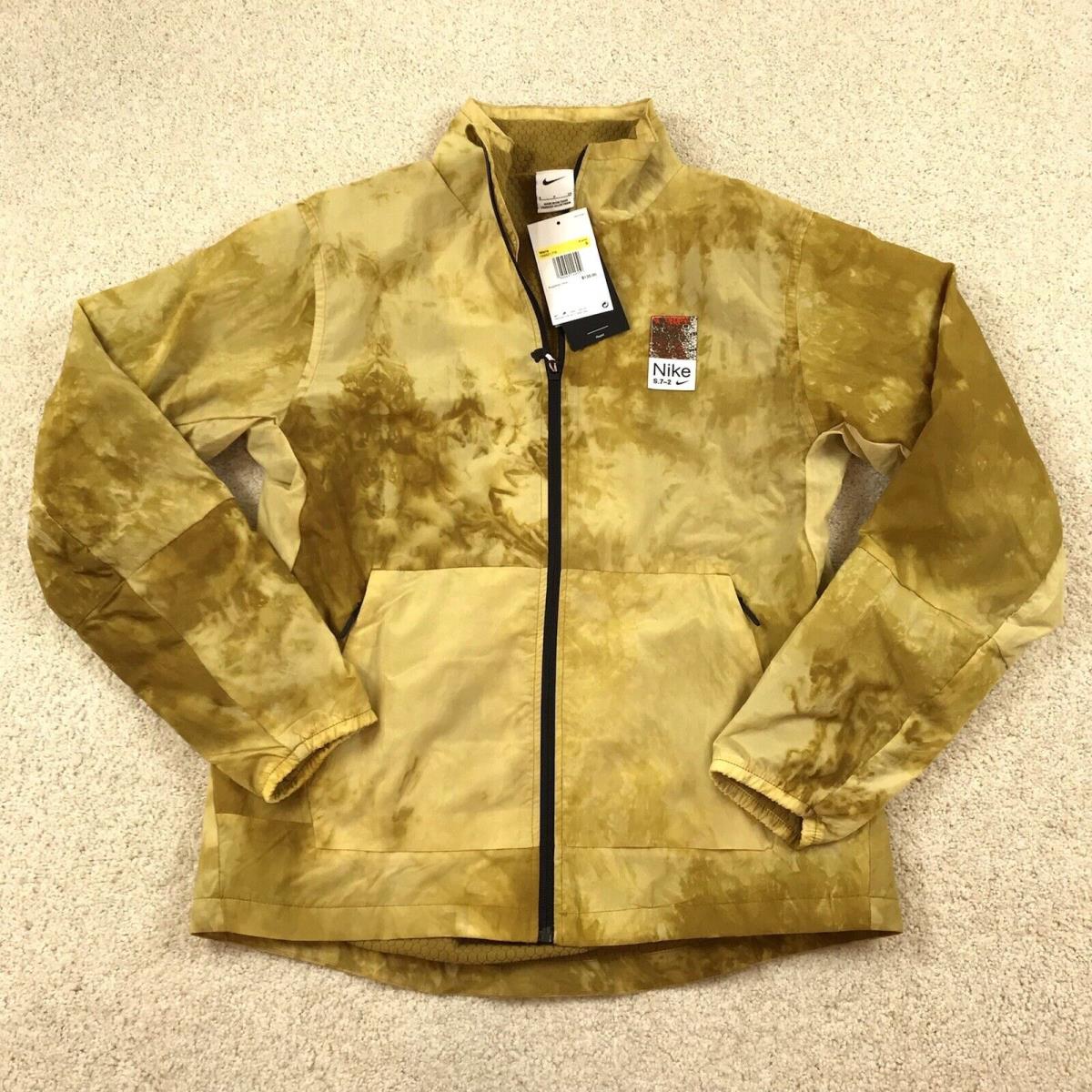 Nike Repel Studio 72 Jacket Mens Small Gold Yellow FB8521-716