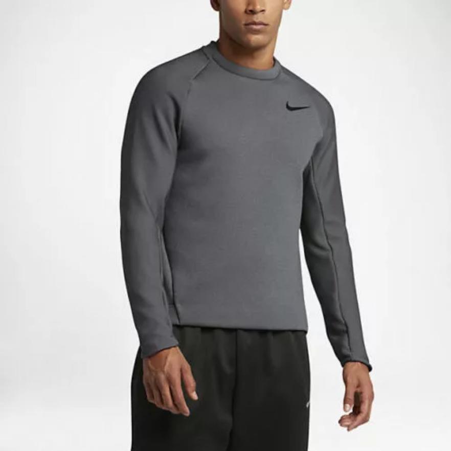 Nike Therma Sphere Max Dwr Water Repellent Men Sweatshirt Charcoal 800225 071