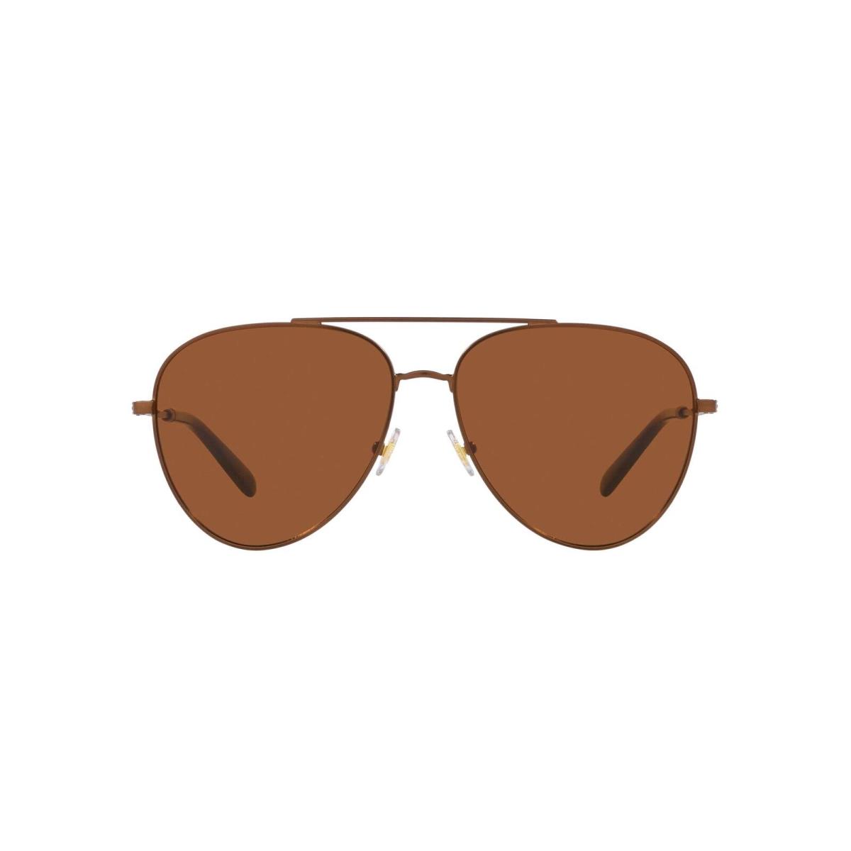 Brooks Brothers Men`s BB4064 Aviator Sunglasses Matte Bronze/brown 60 mm