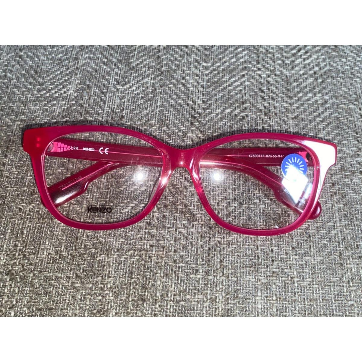 Kenzo KZ5001 Womens Eyeglass Frames Hot Pink 55-15-140 w/ Bag Cloth