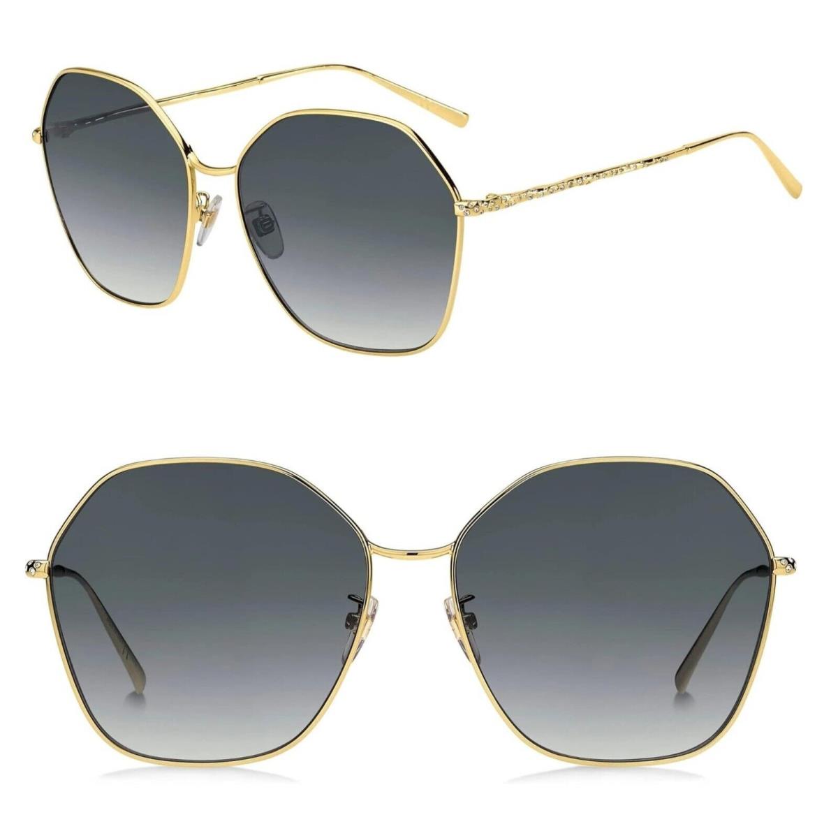 Givenchy GV7171 63mm Oversized Geometric Sunglasses Gold / Grey Gradient - Italy