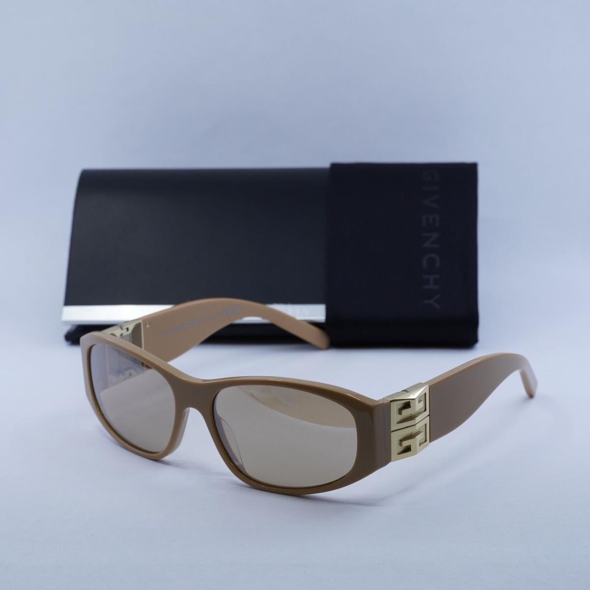 Givenchy GV40054I 57G Shiny Beige/brown 58-16-125 Sunglasses