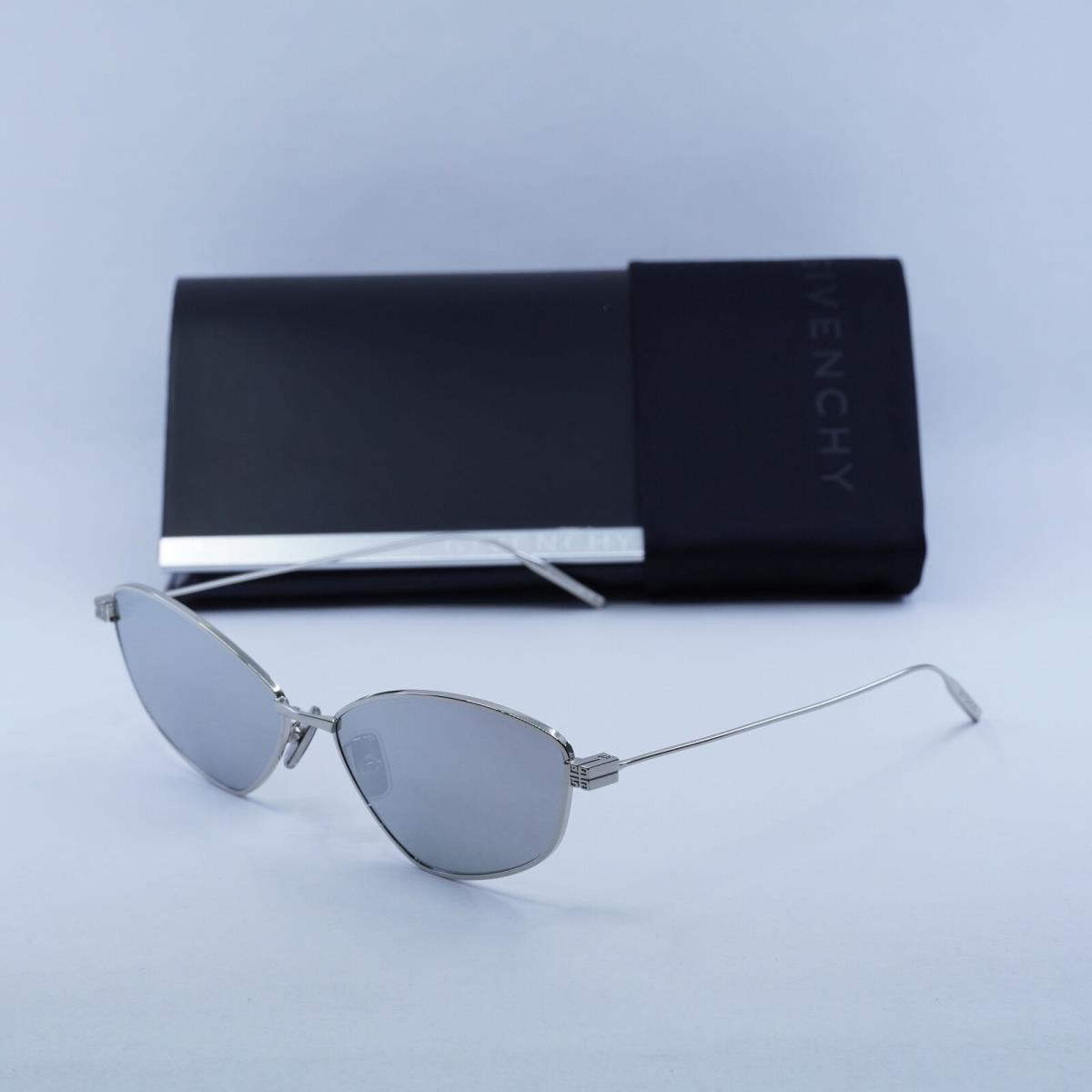 Givenchy GV40059U 16C Shiny Palladium/smoke Mirror 59-15-140 Sunglasses