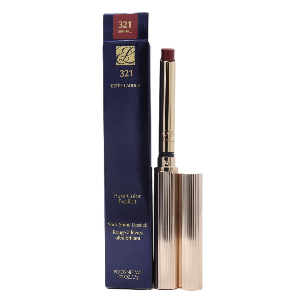 Estee Lauder Pure Color Explicit Slick Shine Lipstick 0.02oz/7g 321 Shhhh...